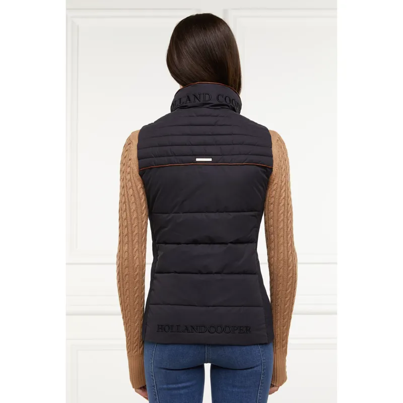 Holland Cooper Banbury Microfibre Gilet - Ink Navy-2